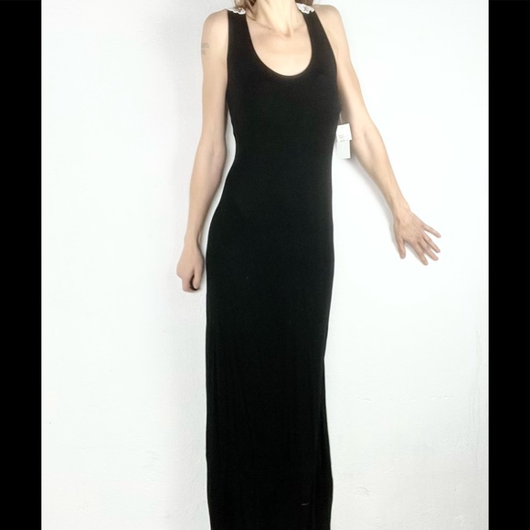 KENNETH COLE REACTION | 🖤🤍Lace Back Long Slit Side Maxi Dress - Picture 3 of 12